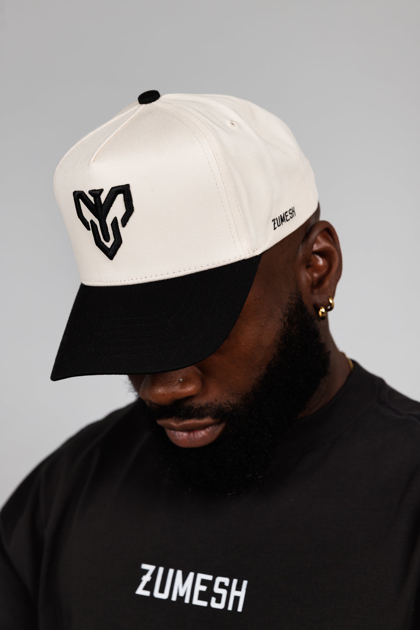 The Classic Snapback - Black & Cream (ORIGIN V1)